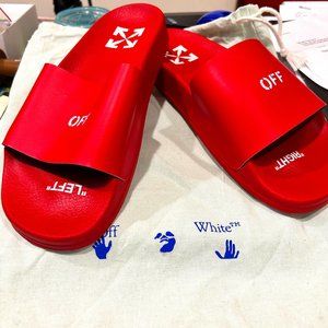 "Off-White" Extremely rare Virgil Abloh Left Right Sandals W7 (Euro 38)